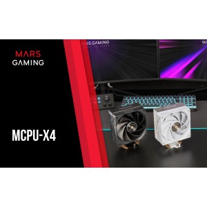 Mars Gaming MCPU-X4 Procesador Refrigerador de aire 12 cm Negro 1 pieza(s)