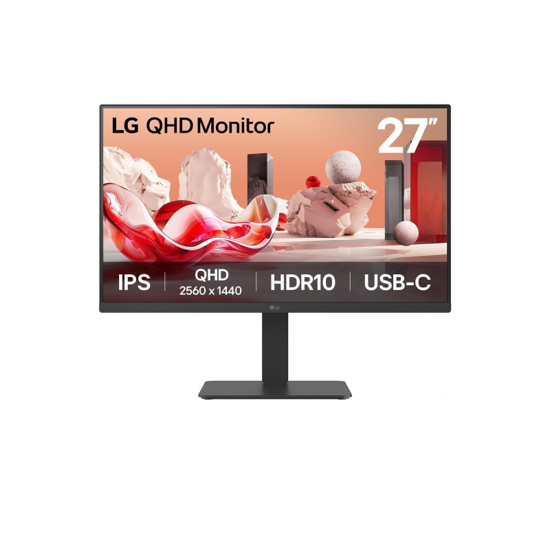 LG 27BA65QB pantalla para PC 68,6 cm (27") 2560 x 1440 Pixeles Wide Quad HD LED Negro