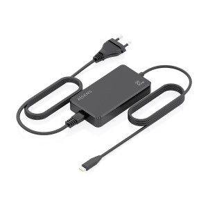 AISENS Cargador De Sobremesa GaN 65W PD3.0 1xUSB-C 1.8m, Negro