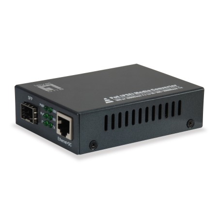 LevelOne GVT-2012 convertidor de medio 1000 Mbit s Negro