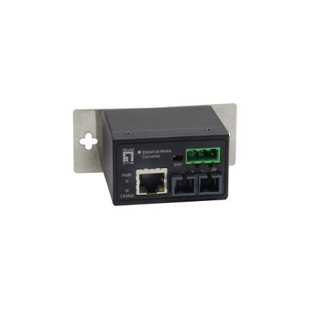 LevelOne IEC-4002 convertidor de medio 100 Mbit s Multimodo Negro