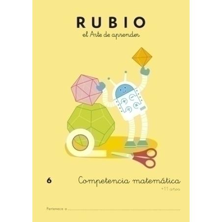 CUADERNO RUBIO A4 COMP.MATEMATICAS 6 - Pack de 5 unidades