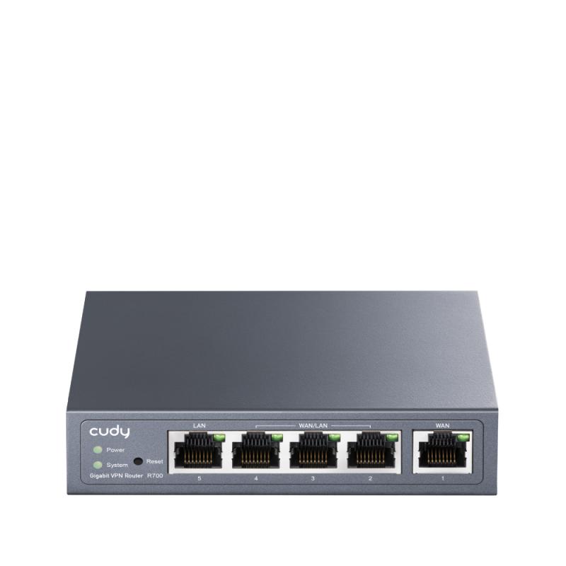 Gigabit Multi-WAN VPN router Ethernet rápido, Gigabit Ethernet Gris
