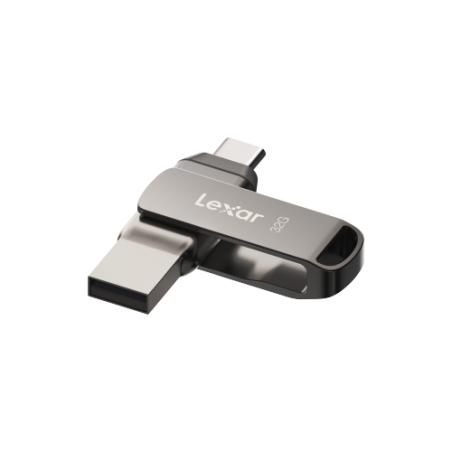 JumpDrive Dual Drive D400 unidad flash USB 32 GB USB Type-A / USB Type-C 3.2 Gen 2 (3.1 Gen 2) Plata