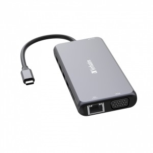 Verbatim CMH-14 USB Tipo C 5000 Mbit s Plata