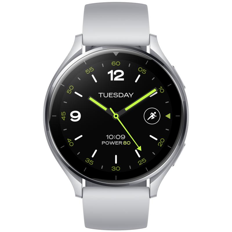Watch 2 3,63 cm (1.43") AMOLED 46 mm Digital 466 x 466 Pixeles Pantalla táctil Plata Wifi GPS (satélite)
