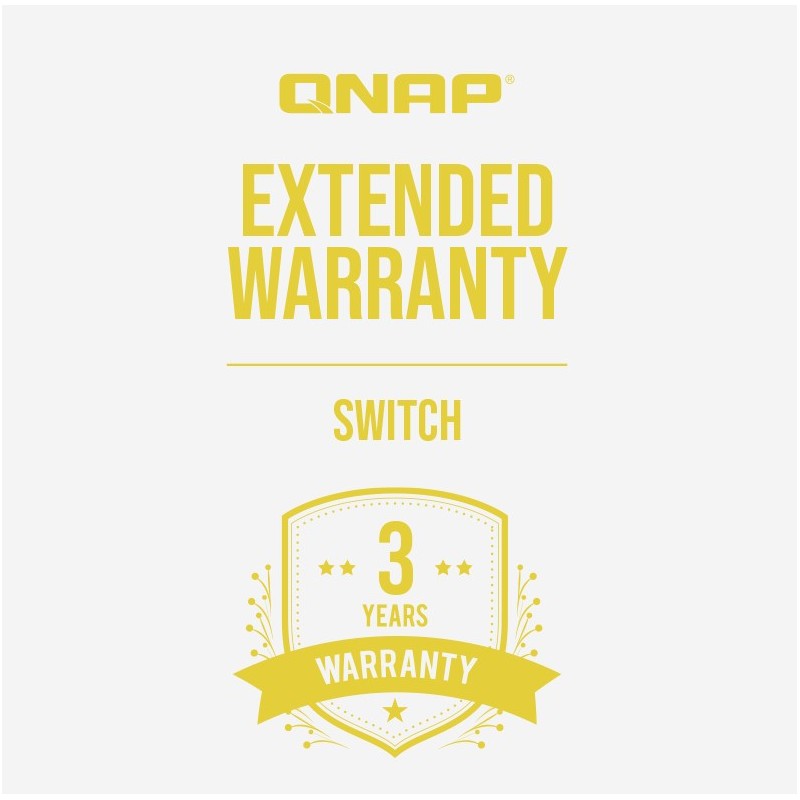 QNAP LW-SWITCH-YELLOW-3Y-EI 1 licencia(s) 3 año(s)