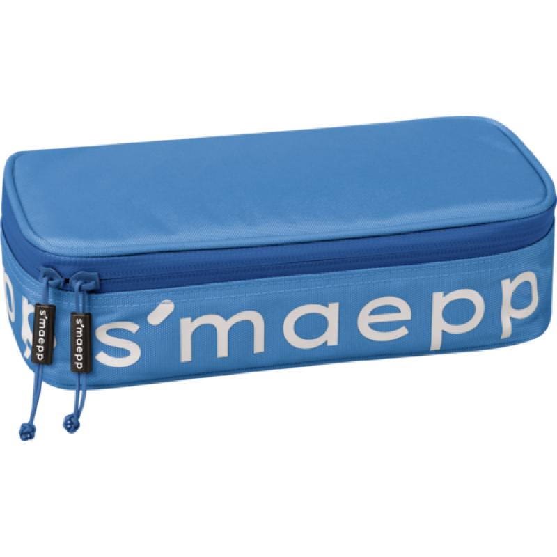 104924033 caja de lápices Estuche suave Nylon Azul, Blanco