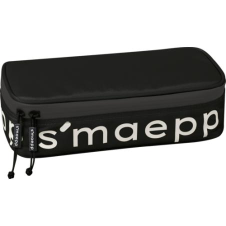 104924090 caja de lápices Estuche suave Nylon Negro, Blanco