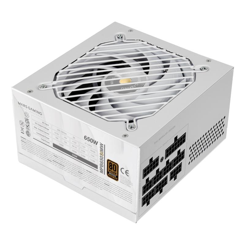 MPB650SIMW unidad de fuente de alimentación 650 W 24-pin ATX ATX Blanco