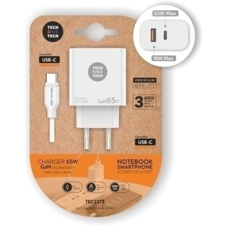CARGADOR TECHONE DOBLE USB + USB-C