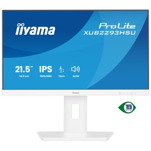 iiyama ProLite XUB2293HSU-W7 pantalla para PC 54,6 cm (21.5") 1920 x 1080 Pixeles Full HD LED Blanco