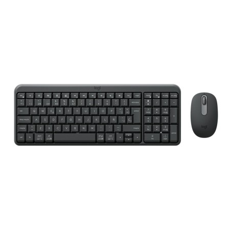 Logitech MK250 Compact Bluetooth Wireless Combo teclado Ratón incluido Universal QWERTY Español Grafito