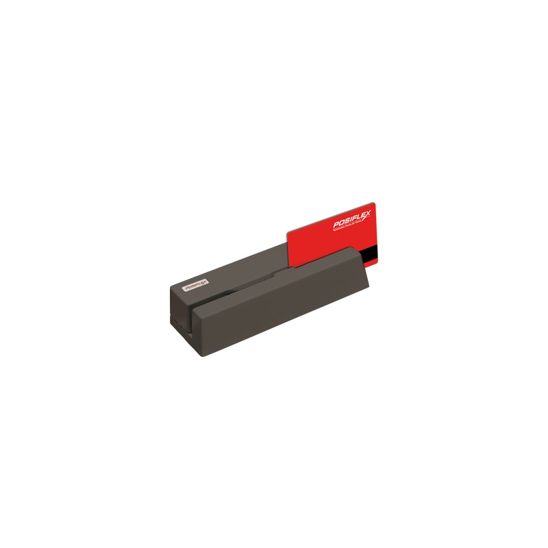 MR-2100 lector de tarjeta magnética Negro USB