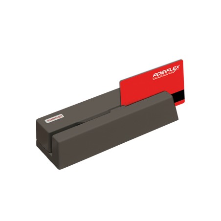 MR-2100 lector de tarjeta magnética Negro USB