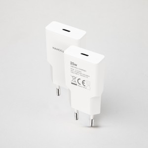 Nanocable Cargador USB-C PD 25W, Blanco