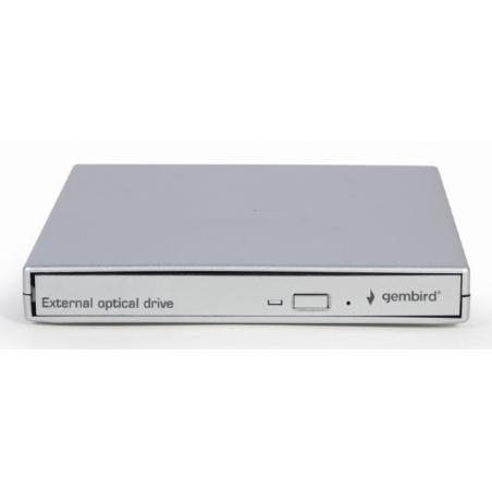 DVD-USB-021-SV unidad de disco óptico Interno DVD±RW Plata