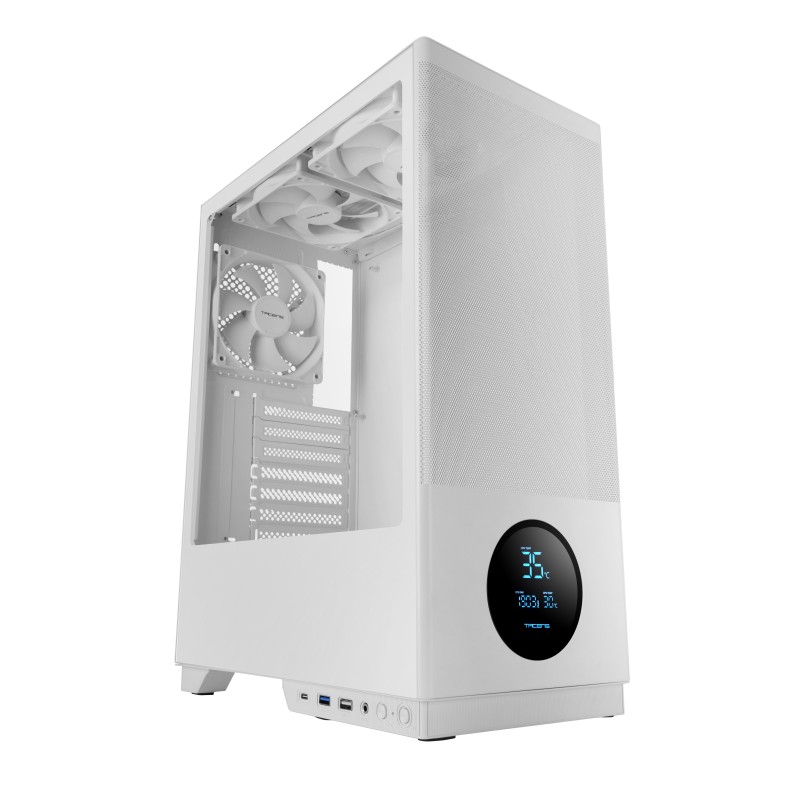 Tacens 2SAGITTA20W carcasa de ordenador Midi Tower Blanco