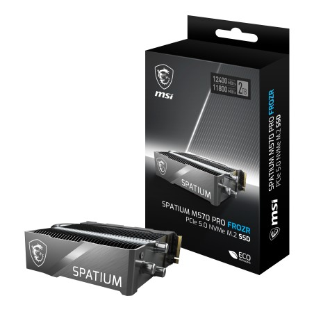 MSI SPATIUM M570 PRO PCIE 5.0 NVME M.2 2TB FROZR disco SSD PCI Express 5.0 3D NAND