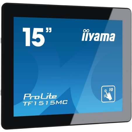iiyama TF1515MC-B2 pantalla para PC 38,1 cm (15") 1024 x 768 Pixeles XGA LED Pantalla táctil Negro
