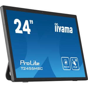iiyama T2455MSC-B1 pantalla para PC 61 cm (24") 1920 x 1080 Pixeles Full HD LED Pantalla táctil Negro