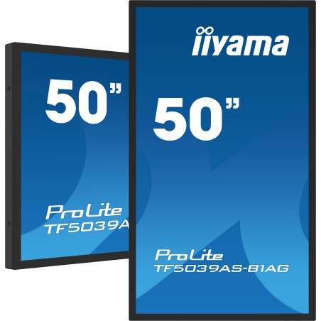 iiyama TF5039AS-B1AG pantalla para PC 125,7 cm (49.5") 3840 x 2160 Pixeles 4K Ultra HD LED Pantalla táctil Negro