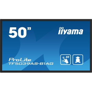iiyama TF5039AS-B1AG pantalla para PC 125,7 cm (49.5") 3840 x 2160 Pixeles 4K Ultra HD LED Pantalla táctil Negro