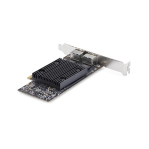 StarTech.com Tarjeta de Red Ethernet PCIe de 2 Puertos RJ45 de 10Gb - Adaptador de Red Ethernet de RJ45 Doble 10GBase-T -