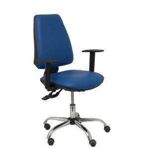 Silla Elche S 24 horas similpiel azul