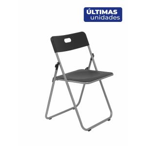 Pack 6 sillas plegables Opti547 plástico negro