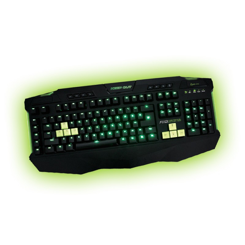 F110 teclado USB Negro