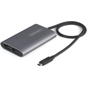 StarTech.com Adaptador Thunderbolt 3 a Dos Puertos DisplayPort DP 1.4 - Adaptador Thunderbolt 3 a DP de 2 Monitores 4K de 60Hz