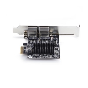 StarTech.com Tarjeta de Red Ethernet PCI Express de 2 Puertos Gigabit 5G - Tarjeta Adaptador Ethernet PCI-E Chipset RTL8126 -