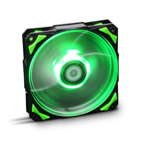 H-Fan LED Carcasa del ordenador Ventilador 12 cm Negro, Verde, Blanco