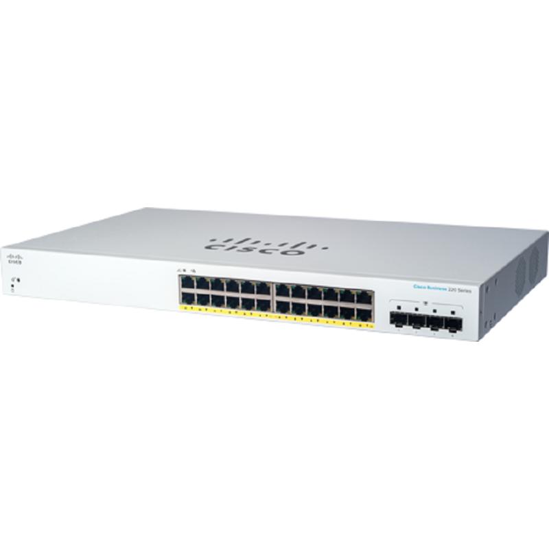 CBS220-24P-4G Gestionado L2 Gigabit Ethernet (10/100/1000) Energía sobre Ethernet (PoE) 1U Blanco