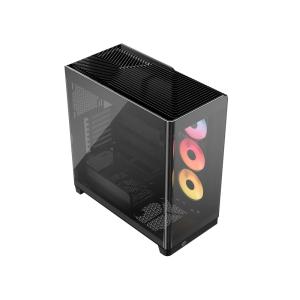 4500X LX-R RGB Tempered Glass Mid-Tower, Black Midi Tower Negro