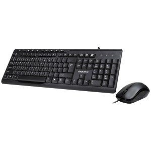 GIGABYTE KM6300 teclado Rato incluído Casa USB QWERTY Espanhol Preto