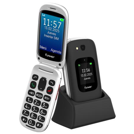E350 Max Audio 3 Plus 4G  Teléfono con tapa  Negro
