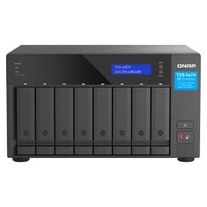 QNAP TVS-h874 NAS Torre Intel® Core™ i7 32 GB DDR4 0 TB QuTS hero Negro