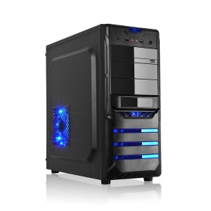 LEONIS carcasa de ordenador Torre Negro 500 W