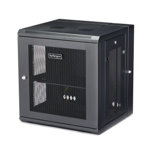StarTech.com Armario Rack de Pared para Servidores 12U 19" 4 Columnas y Estante 1U - Rack de Servidores de Montaje en Pared con