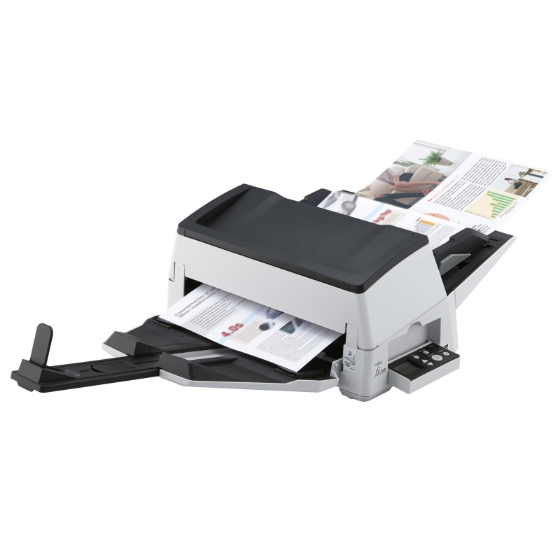 Ricoh fi-7600 Alimentador automático de documentos (ADF) + escáner de alimentación manual 600 x 600 DPI A3 Negro, Blanco
