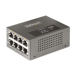 StarTech.com Switch PoE   PoE+   PoE++ 802.3af 802.3at 802.3bt de 4 Puertos - 95W - 160W de Capacidad de Potencia - Inyector