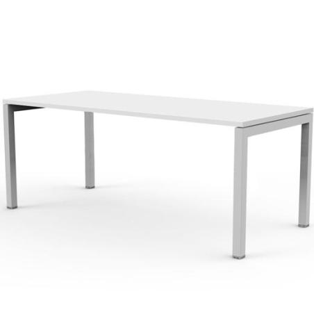 ARTEXPORT MESA ESCRITORIO 140 VENERE 60 CON 4 PATAS DE METAL 40X40MM TABLERO DE 22MM BLANCO