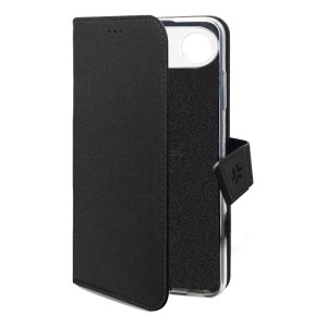 Celly WALLY funda para teléfono móvil 16,5 cm (6.5") Funda cartera Negro