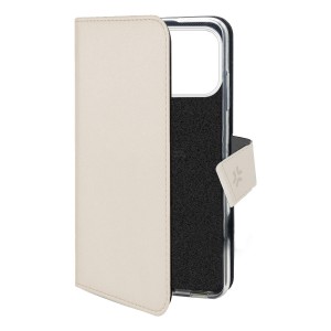 Celly WALLY funda para teléfono móvil 17,5 cm (6.9") Funda cartera Arena