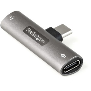 StarTech.com Adaptador de Audio y Carga USB-C - Adaptador de Audio USB Tipo C con Salida TRRS de 3,5mm para Auriculares con