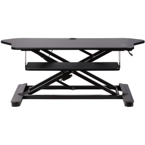 StarTech.com Convertidor Escritorio de Pie y Sentado de Esquina - con Bandeja para Teclado - con Superficie de 89cm x 53cm -