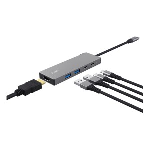 Trust 26062 hub de interfaz USB Tipo C Gris