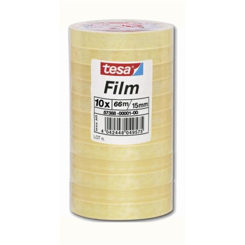 57388-00001-00 cinta adhesiva 66 m Transparente 10 pieza(s)